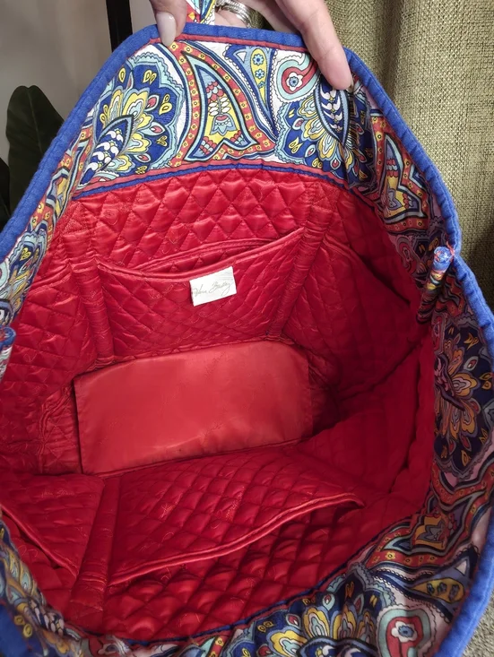 Vera Bradley Weekend Tote Large Quilted Paisley Tote Bag in Multicolor NWOT - Picture 5 of 6